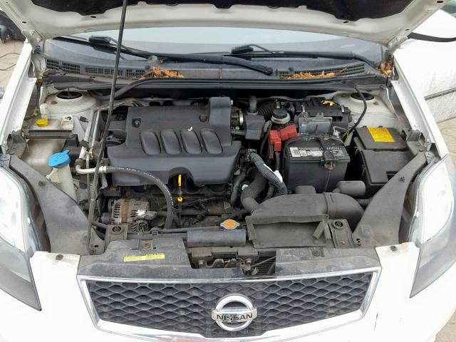 3N1AB6AP2CL745243 - 2012 NISSAN SENTRA 2.0 WHITE photo 7