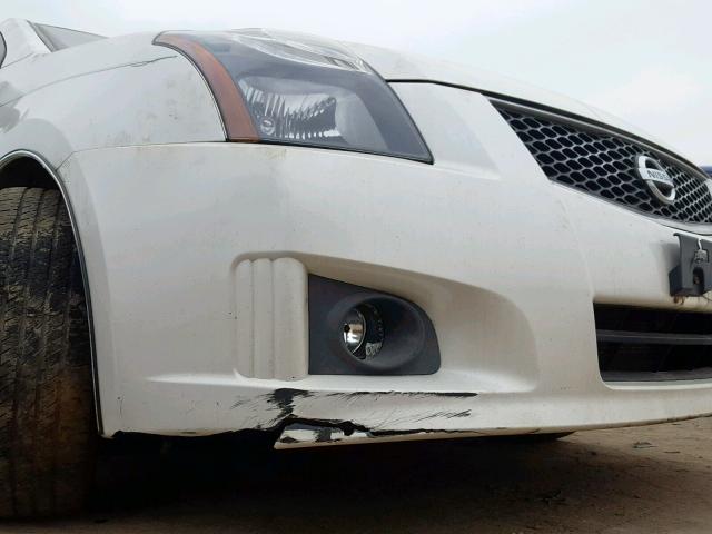 3N1AB6AP2CL745243 - 2012 NISSAN SENTRA 2.0 WHITE photo 9