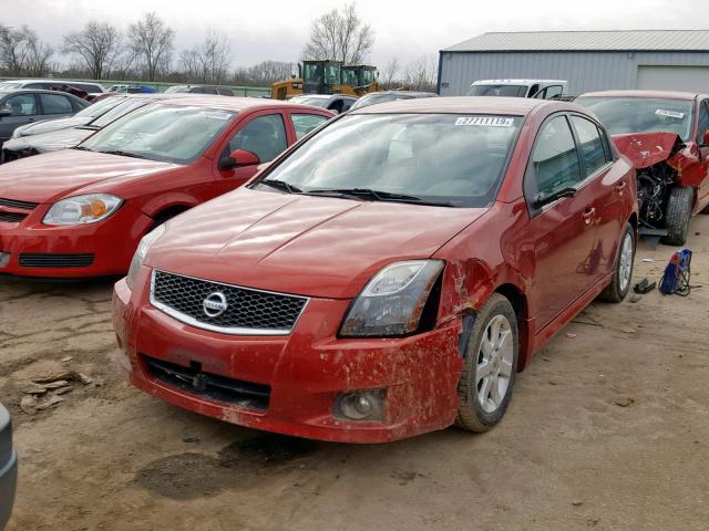 3N1AB6AP1BL688208 - 2011 NISSAN SENTRA 2.0 MAROON photo 2