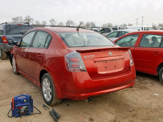 3N1AB6AP1BL688208 - 2011 NISSAN SENTRA 2.0 MAROON photo 3