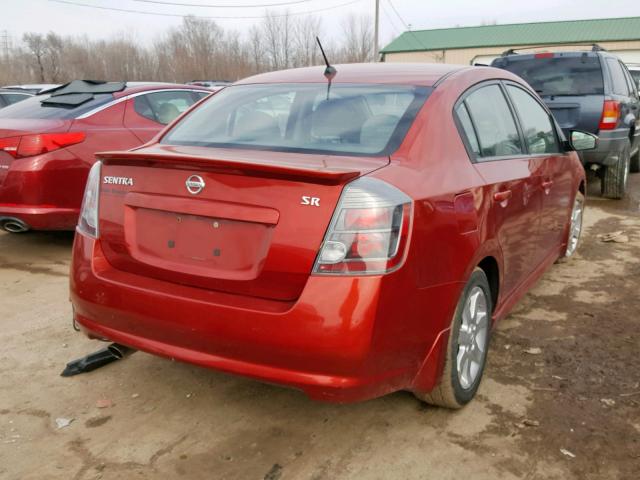 3N1AB6AP1BL688208 - 2011 NISSAN SENTRA 2.0 MAROON photo 4