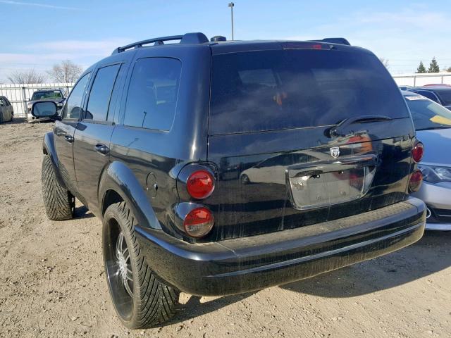 1D4HB48D05F616641 - 2005 DODGE DURANGO SL BLACK photo 3