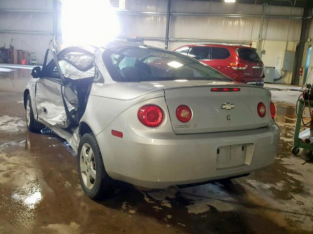 1G1AL18F987284072 - 2008 CHEVROLET COBALT LT SILVER photo 3