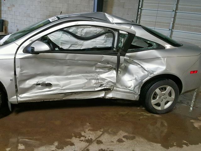 1G1AL18F987284072 - 2008 CHEVROLET COBALT LT SILVER photo 9