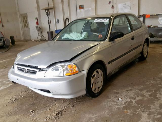 2HGEJ644XVH103207 - 1997 HONDA CIVIC DX SILVER photo 2