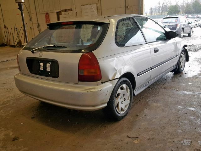 2HGEJ644XVH103207 - 1997 HONDA CIVIC DX SILVER photo 4