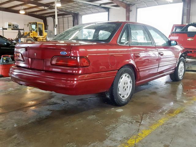 1FALP5247RA287498 - 1994 FORD TAURUS GL BURGUNDY photo 4