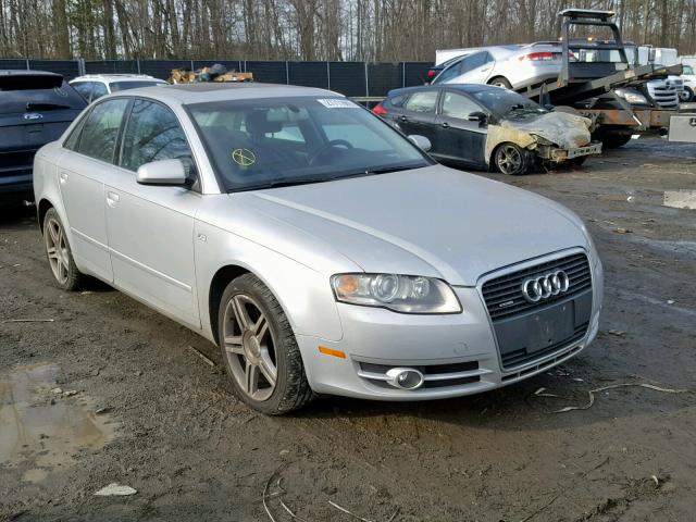 WAUDF78E77A019526 - 2007 AUDI A4 2.0T QU SILVER photo 1