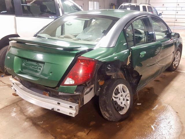 1G8AJ52F43Z129868 - 2003 SATURN ION LEVEL GREEN photo 4