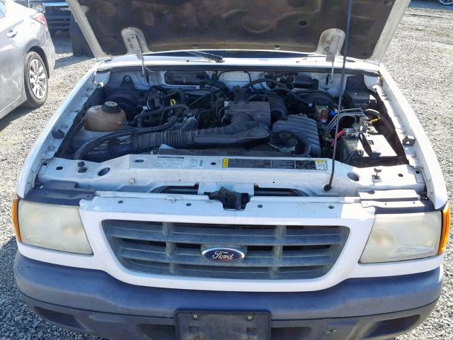 1FTYR10DX2PA80564 - 2002 FORD RANGER WHITE photo 7