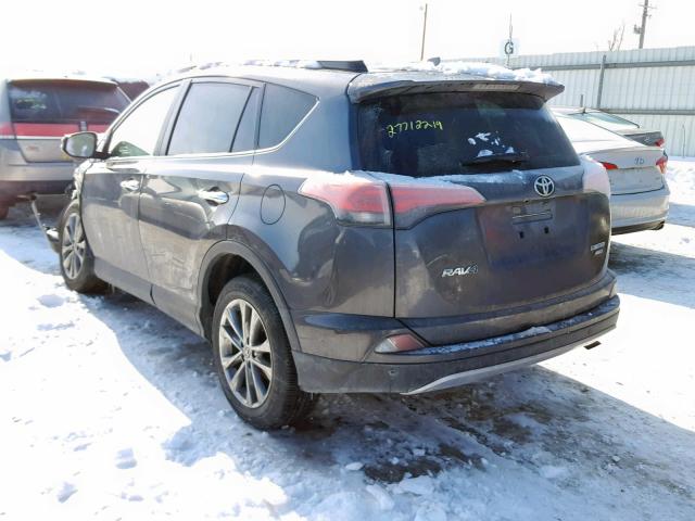 JTMDFREV5JJ240505 - 2018 TOYOTA RAV4 LIMIT GRAY photo 3