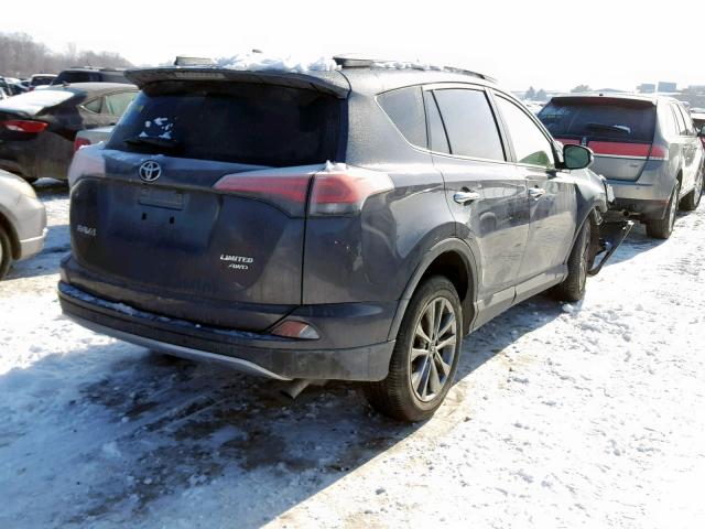 JTMDFREV5JJ240505 - 2018 TOYOTA RAV4 LIMIT GRAY photo 4