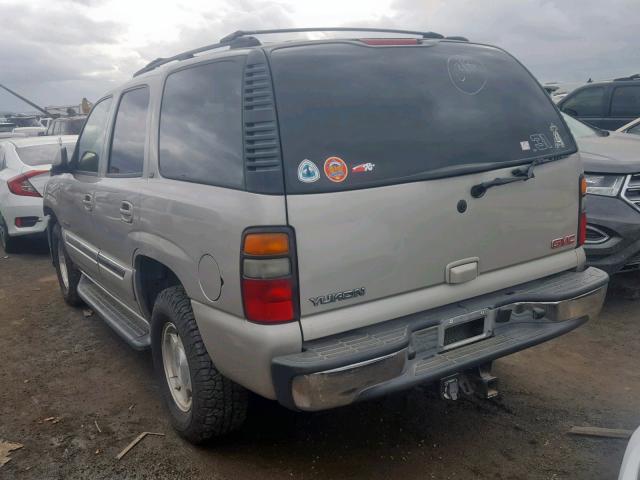 1GKEC13T15R144673 - 2005 GMC YUKON GRAY photo 3