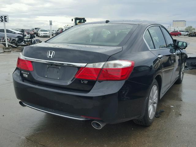 1HGCR3F81EA036736 - 2014 HONDA ACCORD EXL BLUE photo 4