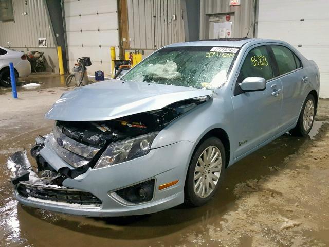 3FADP0L31AR133313 - 2010 FORD FUSION HYB BLUE photo 2