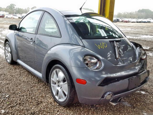 3VWCP21C02M416043 - 2002 VOLKSWAGEN NEW BEETLE Grau Foto 3