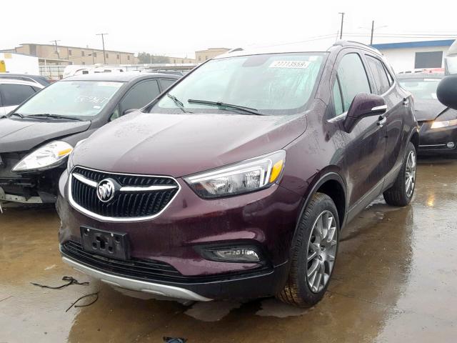 KL4CJ2SM2JB654455 - 2018 BUICK ENCORE SPO PURPLE photo 2