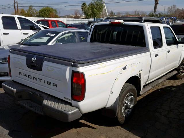 1N6ED29X24C430670 - 2004 NISSAN FRONTIER C WHITE photo 4