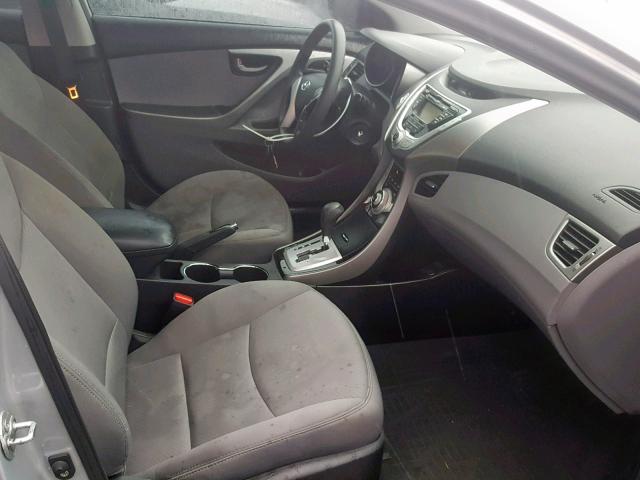 5NPDH4AE9BH009846 - 2011 HYUNDAI ELANTRA GL SILVER photo 5