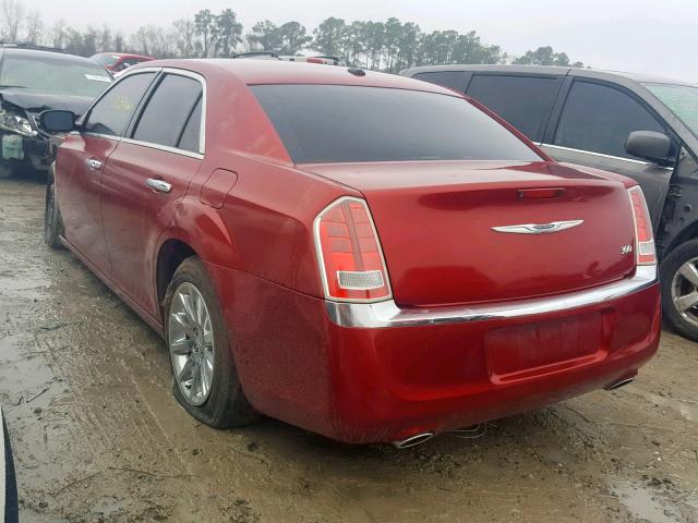 2C3CCACG0CH310267 - 2012 CHRYSLER 300 LIMITE RED photo 3