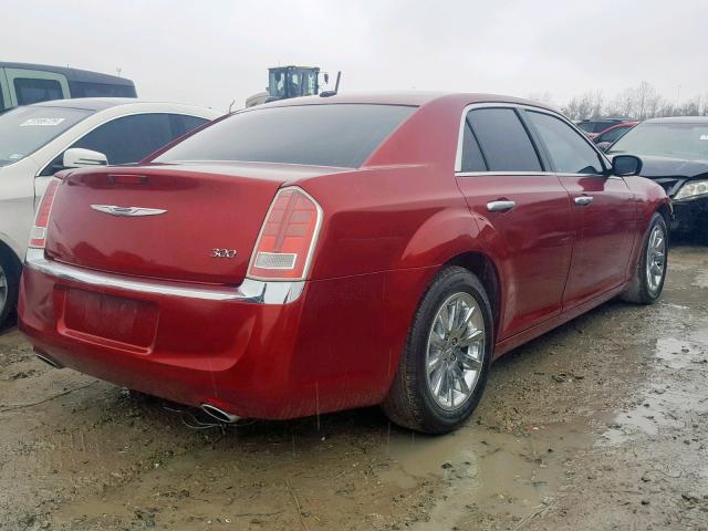 2C3CCACG0CH310267 - 2012 CHRYSLER 300 LIMITE RED photo 4