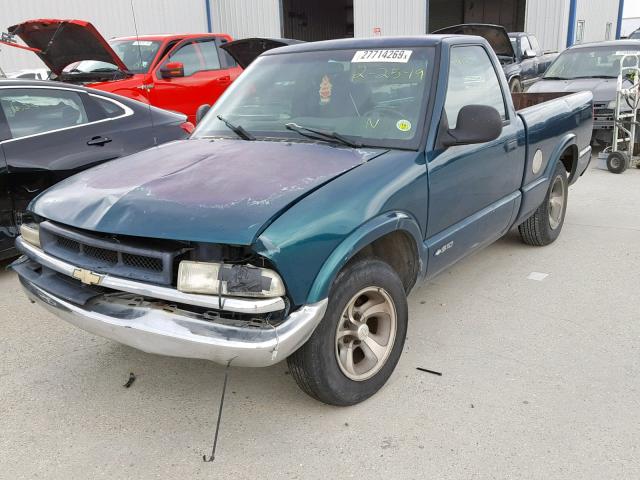 1GCCS144XWK164606 - 1998 CHEVROLET S TRUCK S1 GREEN photo 2