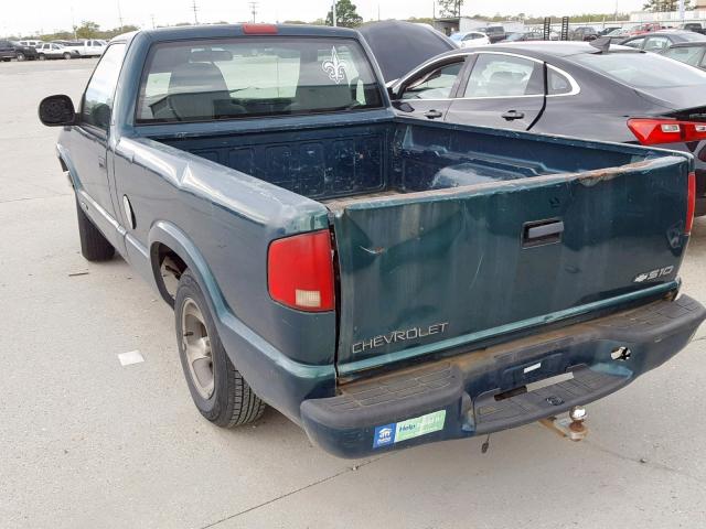 1GCCS144XWK164606 - 1998 CHEVROLET S TRUCK S1 GREEN photo 3