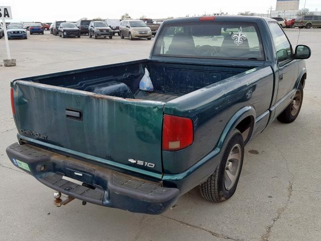 1GCCS144XWK164606 - 1998 CHEVROLET S TRUCK S1 GREEN photo 4