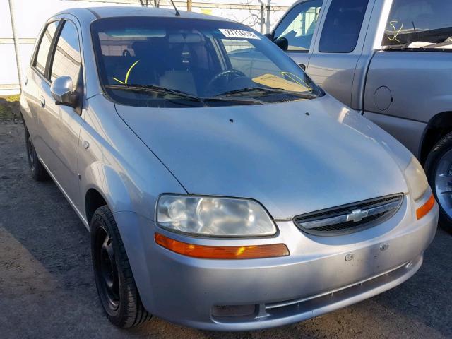 KL1TD66667B722692 - 2007 CHEVROLET AVEO BASE ვერცხლისფერი ფოტო 1