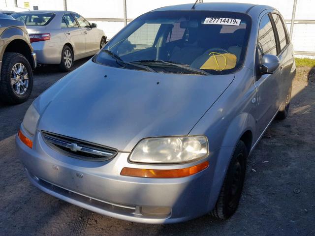 KL1TD66667B722692 - 2007 CHEVROLET AVEO BASE ვერცხლისფერი ფოტო 2