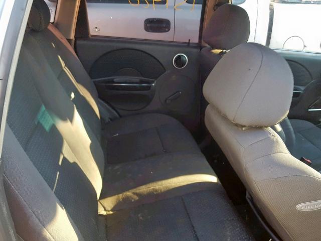 KL1TD66667B722692 - 2007 CHEVROLET AVEO BASE ვერცხლისფერი ფოტო 6