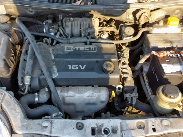 KL1TD66667B722692 - 2007 CHEVROLET AVEO BASE ვერცხლისფერი ფოტო 7