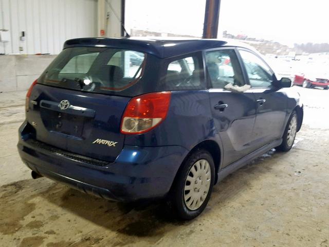 2T1KR32E54C207925 - 2004 TOYOTA MATRIX BLUE photo 4