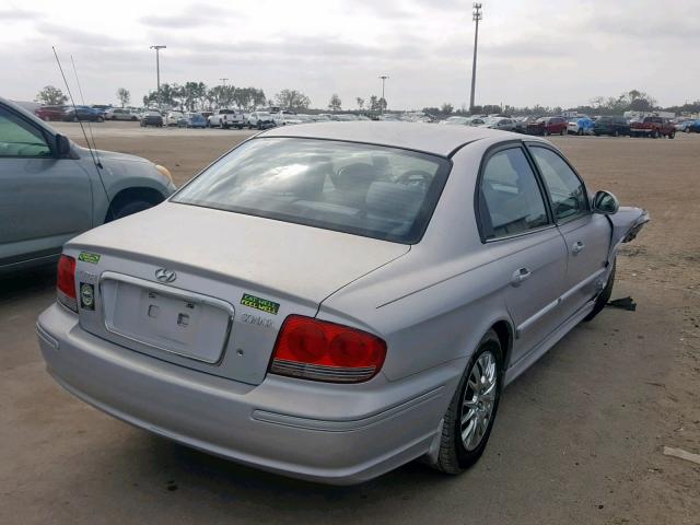 KMHWF25H63A853547 - 2003 HYUNDAI SONATA GL SILVER photo 4