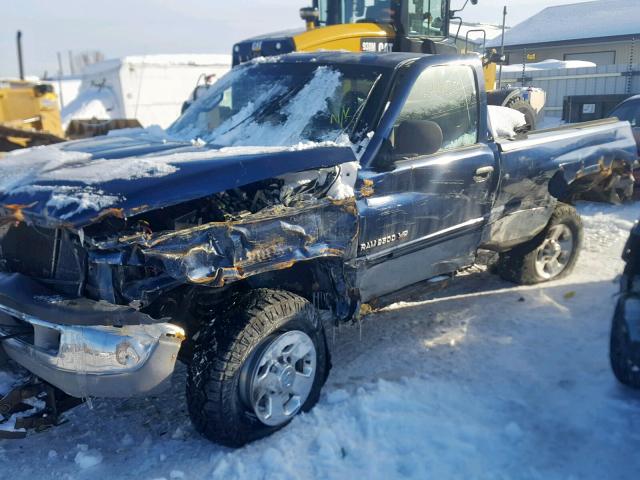 3B7KF26W51M581444 - 2001 DODGE RAM 2500 BLUE photo 9