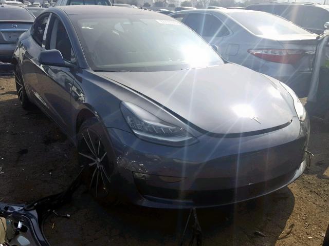 5YJ3E1EA2JF036846 - 2018 TESLA MODEL 3 BLUE photo 1