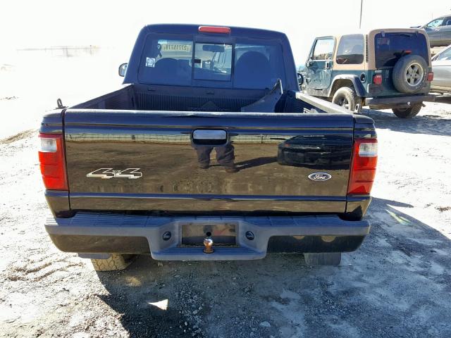 1FTYR11U83TA38465 - 2003 FORD RANGER BLACK photo 6