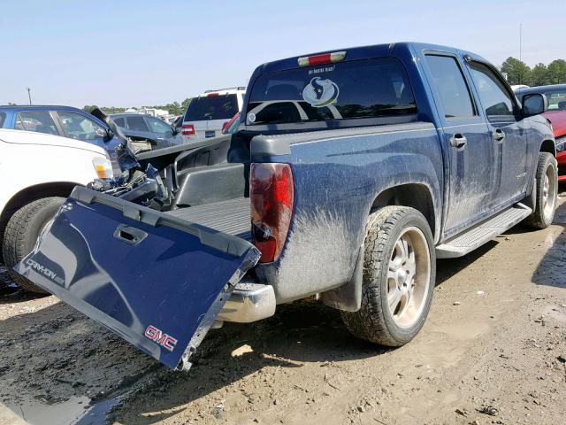 1GTCS136648115318 - 2004 GMC CANYON BLUE photo 4