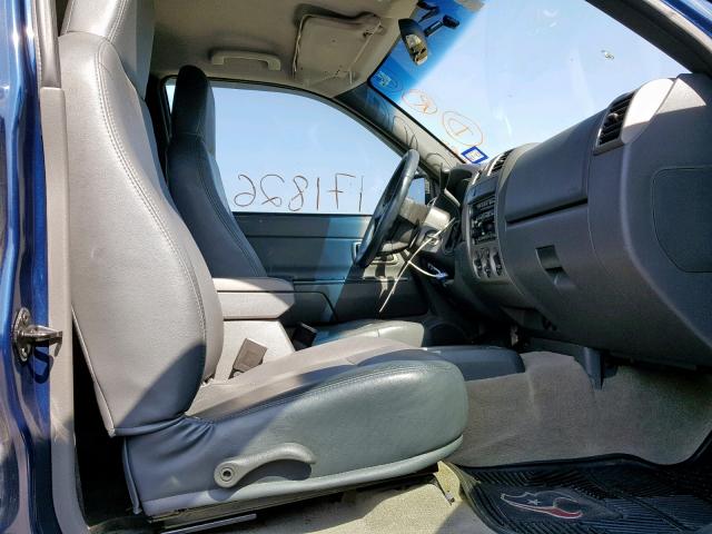 1GTCS136648115318 - 2004 GMC CANYON BLUE photo 5