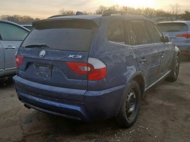 WBXPA93436WD34095 - 2006 BMW X3 3.0I BLUE photo 3