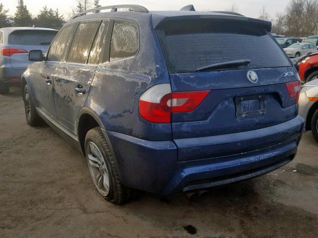 WBXPA93436WD34095 - 2006 BMW X3 3.0I BLUE photo 4