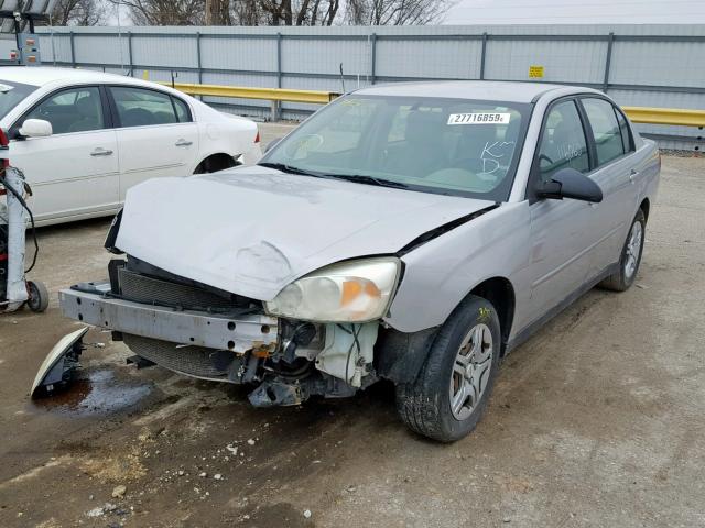 1G1ZS51F16F295173 - 2006 CHEVROLET MALIBU LS SILVER photo 2