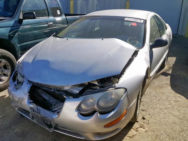 2C3HE66G51H526315 - 2001 CHRYSLER 300M SILVER photo 2