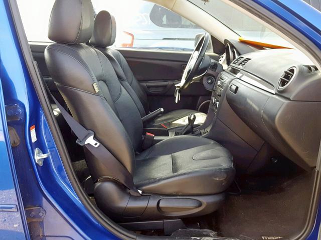 JM1BK323X71654889 - 2007 MAZDA 3 S BLUE photo 5