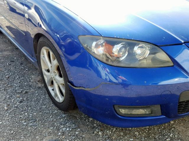 JM1BK323X71654889 - 2007 MAZDA 3 S BLUE photo 9