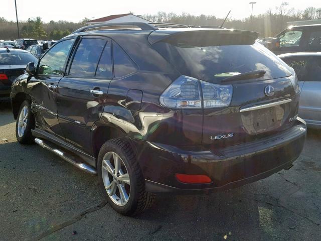 JTJHW31U882051442 - 2008 LEXUS RX 400H BLACK photo 3