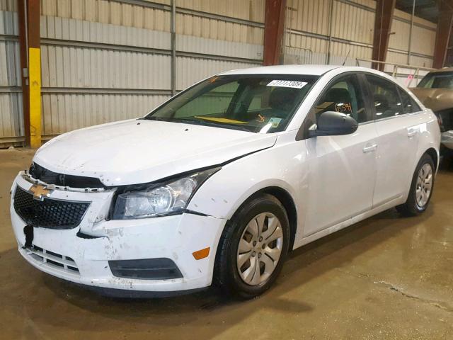 1G1PC5SH6C7166694 - 2012 CHEVROLET CRUZE LS WHITE photo 2