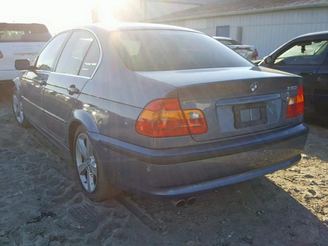 WBAEV53485KM42553 - 2005 BMW 330 I BLUE photo 3