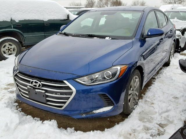 5NPD84LF6HH054659 - 2017 HYUNDAI ELANTRA BLUE photo 2