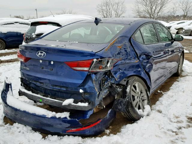 5NPD84LF6HH054659 - 2017 HYUNDAI ELANTRA BLUE photo 4